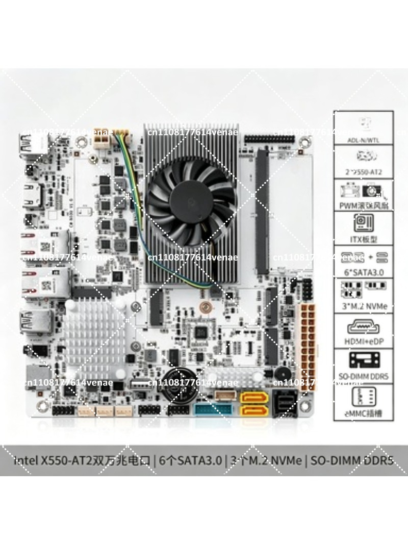 NAS Motherboard 8-Bay with N10 - Nas Motherboard 8 Sata Mini Itx recension och pris
