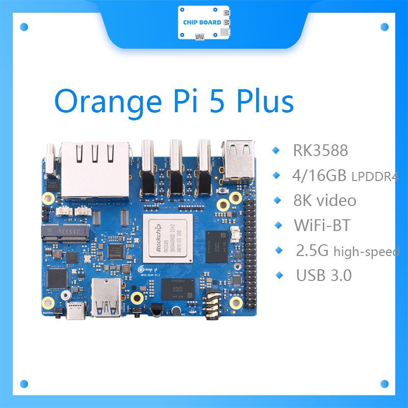 Orange Pi 5 Plus Single Board  - Orange Pi 5 Plus 16Gb recension och pris
