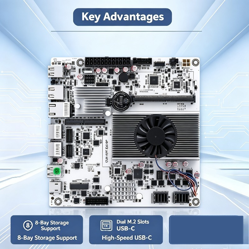 Mini ITX NAS Motherboard with  - Nas Motherboard 8 Sata Mini Itx recension och pris