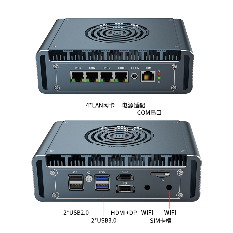 2.5G Fan Mini PC Router 13620H - Pfsense Firewall Router 2.5G 4 I226 recension och pris