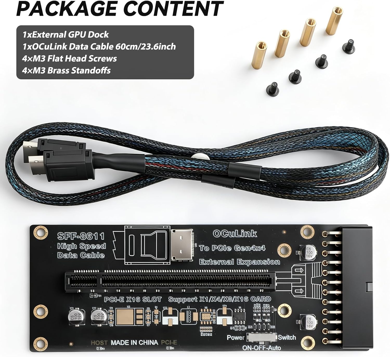 OCuLink PCIe 4.0 X4 64Gbps SFF - Oculink Egpu Mini Pc recension och pris