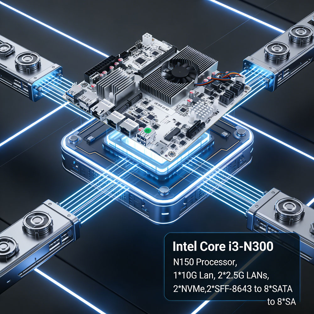 8-Bay NAS Mini ITX Motherboard - Nas Motherboard 8 Sata Mini Itx recension och pris