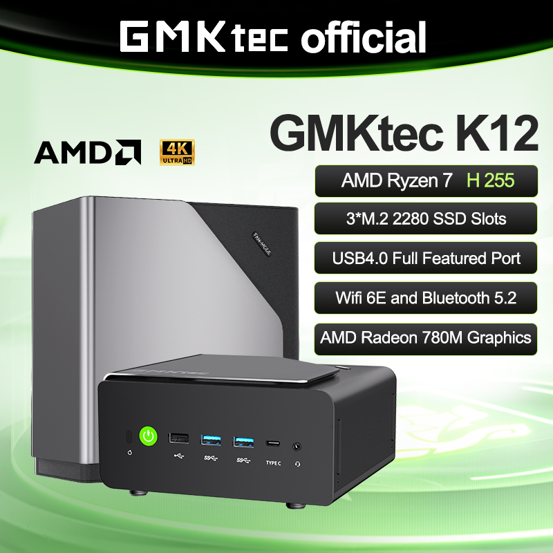 GMKtec K12 Mini PC AMD Ryzen™  - Oculink Egpu Mini Pc recension och pris